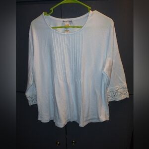 Draper And Damons Petite XL White top